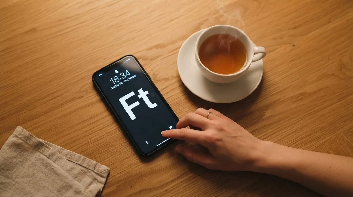 Kéz tart egy mobiltelefont egy csésze tea mellett a konyhaasztalon egy nyugodt estén — kaszinó szerencsejáték magyarországon